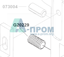 винт, M6x1.0x12, Nylon G20229