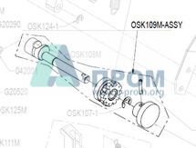 Рычаг и шестерня подачи в сборе S-80 OSK109-ASSY